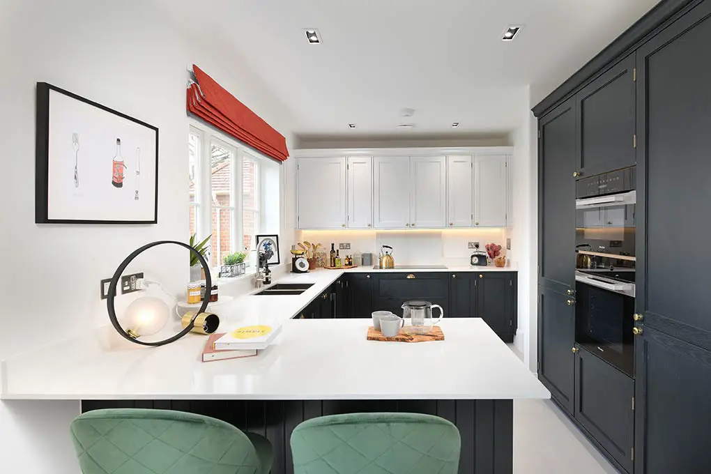 The kitchen area of the five bedroom showhome at The King George Collection. Call Berkeley on 020 3930 4912 for more information - Property London