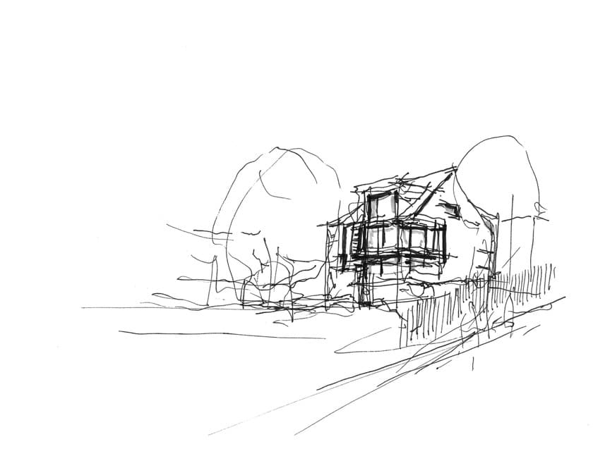 Self build eco home sketch - Property London