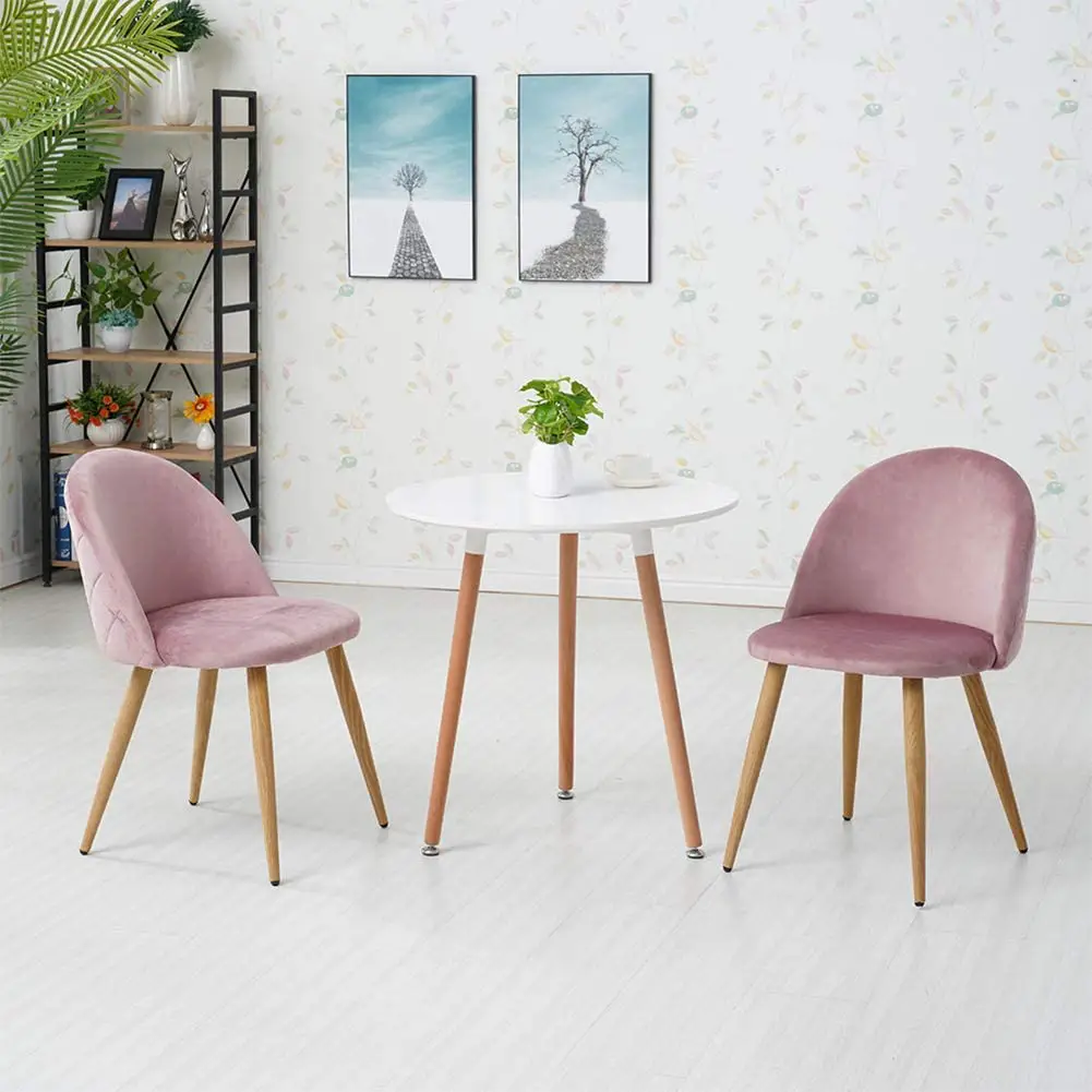 OFCASA Dining Chairs Set of 2 Velvet - Property London