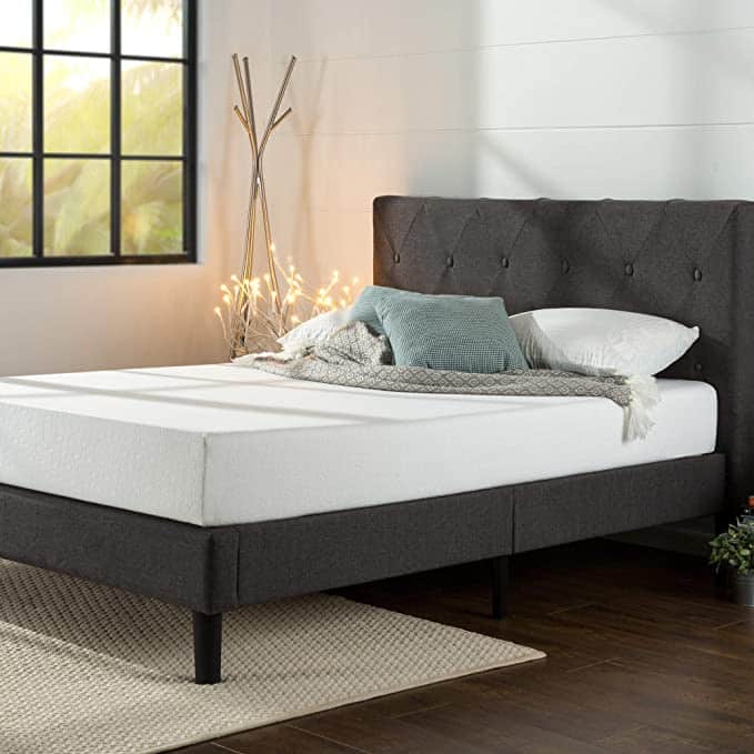 ZINUS Shalini 35 cm Upholstered Platform Bed - Property London