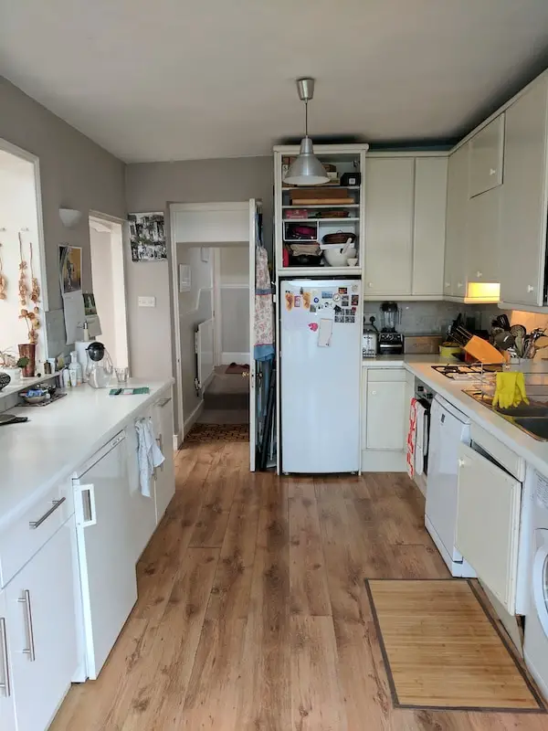 before and after kitchen extension